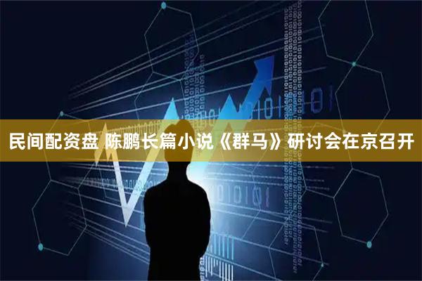 民间配资盘 陈鹏长篇小说《群马》研讨会在京召开